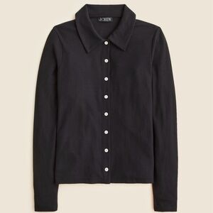 J. Crew Soft rib cardigan top, black, xs, NWT